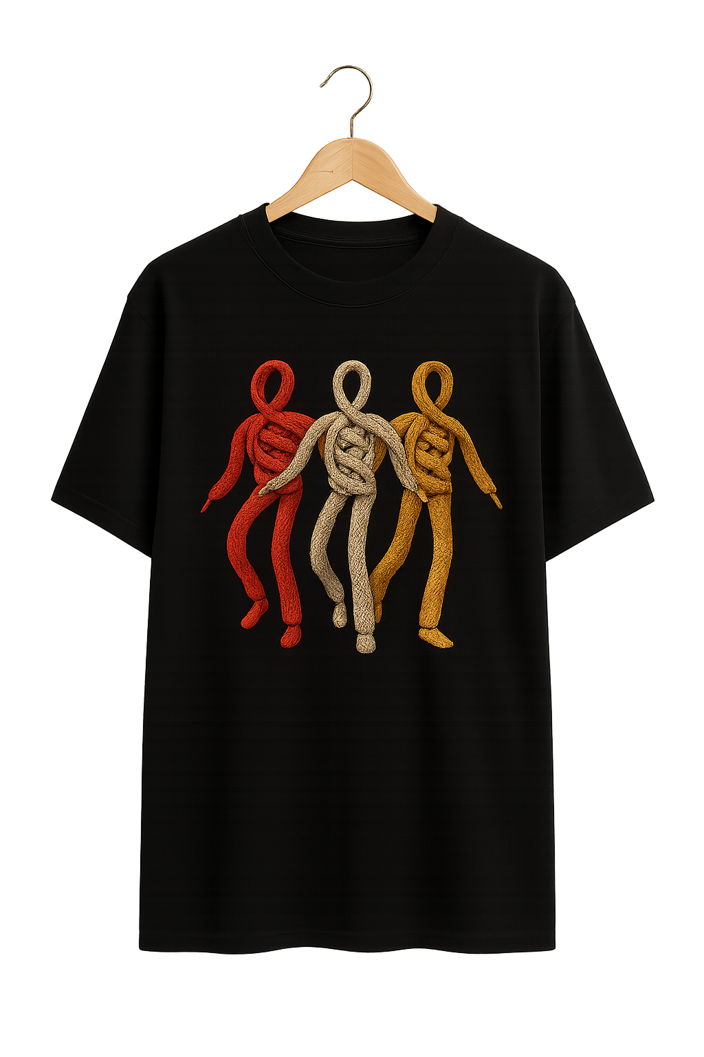 String Man Returns Tee — Black