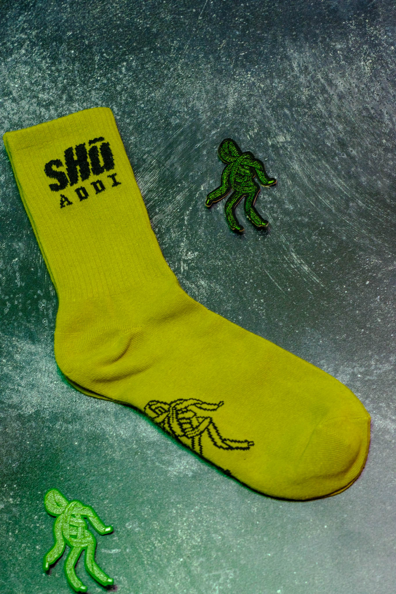 sHū addi Logo Socks - sHū addian Green