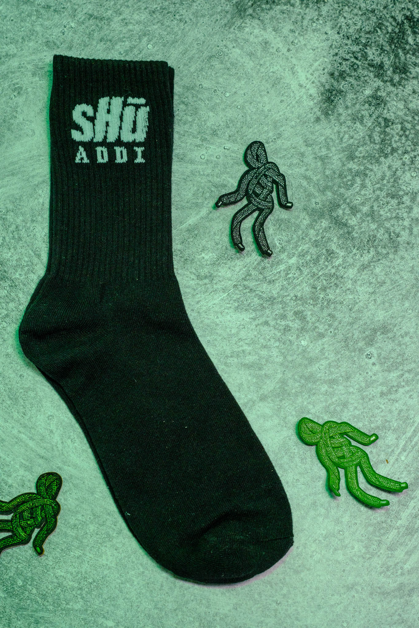 sHū addi Logo socks - Black