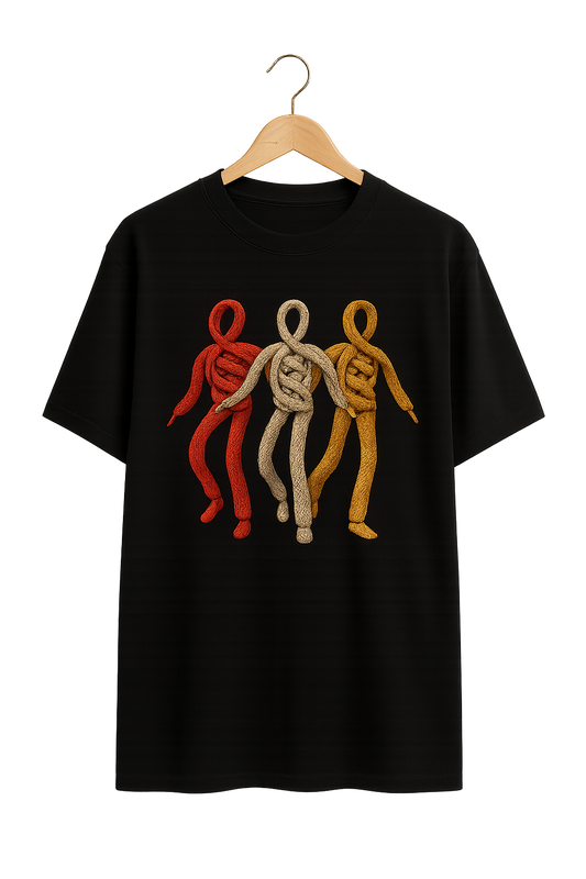 String Man Returns Tee — Black